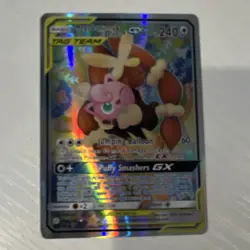 Pokemon Mega Lopunny & Jigglypuff GX 226/236 Full Art TAG TEAM Holo Ultra Rare - Image 1
