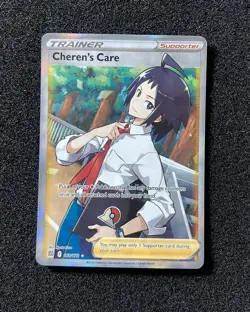 2022 Pokemon TCG English Trading Cards Full Art 168/172 Cheren's Care HC22 - Image 1