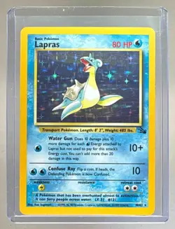 Lapras 1999 Pokemon Fossil #10 Holo - Image 1