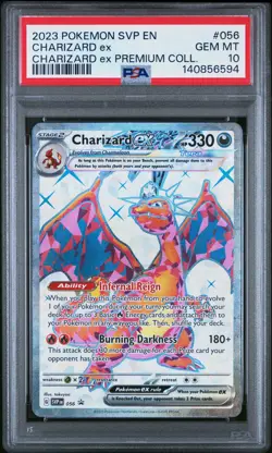 2023 POKEMON SVP CHARIZARD EX PREMIUM COLLECTION PROMO #056 CHARIZARD EX PSA 10 - Image 1