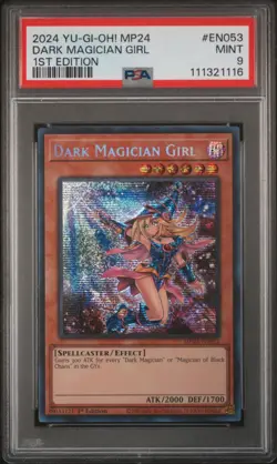 2024 YU-GI-OH! MP24-25TH ANV TIN: DUELING MIRRORS DARK MAGICIAN GIRL PSA 9 - Image 1