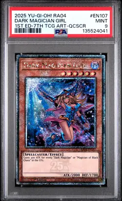 Dark Magician Girl RA04-EN107 1st Edition 7th QCR Yugioh PSA 9 *041 - Image 1