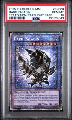 Dark Paladin BLMM-EN008 1st Edition Starlight Rare Yugioh PSA 10 *043 - Image 1