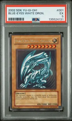 BBlue Eyes White Dragon SDK-001 Ultra Rare Unlimited Yugioh PSA 5 *131 - Image 1