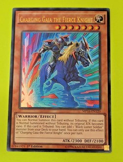 Yu-Gi-Oh Charging Gaia the Fierce Knight 1st Edition Ultra Rare MP16-EN120 Nm - Image 1