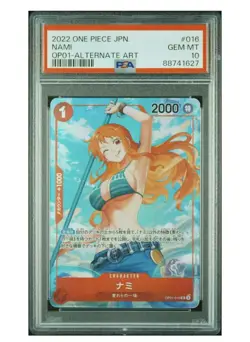 2022 Nami (Alt Art) OP01-016 ROMANCE DAWN - ONE PIECE Card Game JPN PSA10 IO35 - Image 1