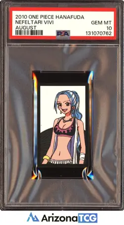 One Piece 2010 Nefeltari Vivi August One Piece Hanafuda GEM MINT PSA 10 - Image 1