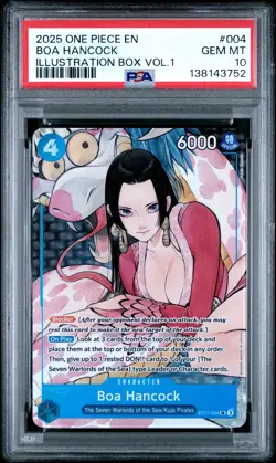 2025 ONE PIECE PROMOS ILLUSTRATION BOX VOL.1 #004 BOA HANCOCK PSA 10 - Image 1