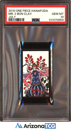 One Piece 2010 Mr. 2 Bon Clay July One Piece Hanafuda GEM MINT PSA 10 - Image 1