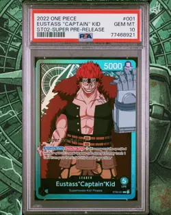 Eustass “Captain” Kid - ST02-001-PSA 10-Super Pre-Release English One Piece - Image 1