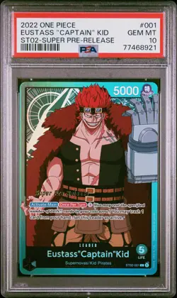 Eustass “Captain” Kid - ST02-001-PSA 10-Super Pre-Release English One Piece - Image 3