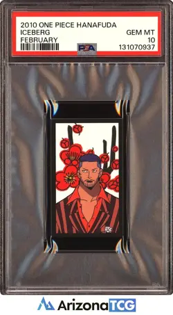 One Piece 2010 Iceberg February One Piece Hanafuda GEM MINT PSA 10 - Image 1