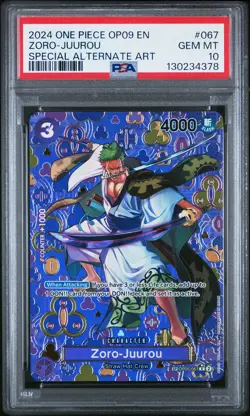 2024 ONE PIECE OP09-EMPERORS IN THE NEW WORLD #067 ZORO-JUUROU PSA 10 - Image 1
