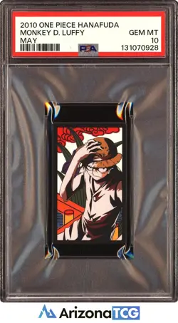 One Piece 2010 Monkey D. Luffy May One Piece Hanafuda GEM MINT PSA 10 - Image 1