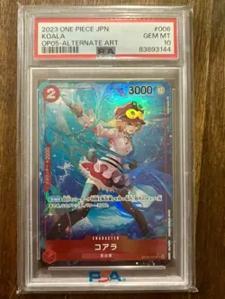 PSA 10 Koala Alternate Art OP05-006 Awakening of the New Era One Piece Japanese - Image 1