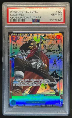 2023 One Piece Japanese Sogeking Manga Alt Art OP03 #122 PSA 10 Gem Mint - Image 1