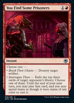 MTG NM You Find Some Prisoners FOIL - AFR Adventures in the Forgotten Realms - Image 1