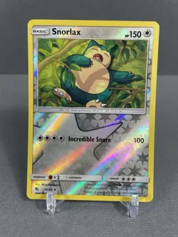 Snorlax Reverse Holo Foil - Hidden Fates 2019 50/68 - Near Mint Pokemon TCG Card - Image 1