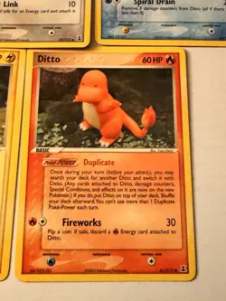 Pokemon EX Delta Species Ditto LOT Pikachu, Charmander, Squirtle (5 Cards) - Image 3