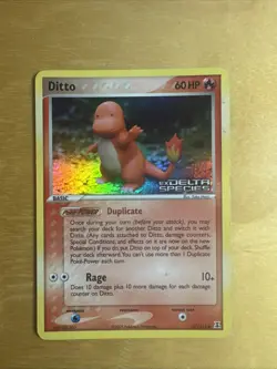 Ditto [Charmander] 37/113 EX Delta Species Pokemon Card Reverse Holo Rare - Image 1