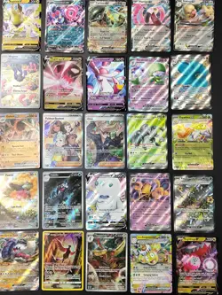 Pokemon Card Lot 100 Official TCG Card Ultra Rare Included EX V FULL ART + HOLOS - Image 1