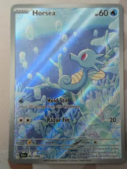 Pokemon TCG Horsea 067/064 Illustration Rare Full Art Holo Sv: Shrouded Fable NM - Image 1