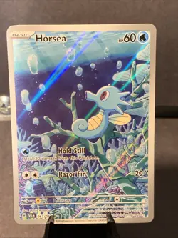 Pokemon TCG Horsea 067/064 Illustration Rare Full Art Holo Sv: Shrouded Fable NM - Image 1