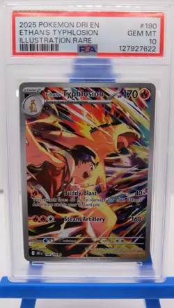 2025 Pokemon Ethan's Typhlosion 190/182 Sv10: Destined Rivals Holo PSA 10 - Image 1
