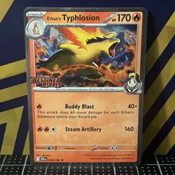 2025 Pokemon TCG || Destined Rivals Promo || Ethan’s Typhlosion #034 - Image 1