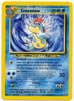 Pokemon - Croconaw 31/111 Neo Genesis LP - Image 1