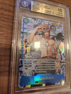 2025 One Piece Carrying on His Will OP13-119 Portgas D Ace Manga BGS 10 PRISTINE - Image 3