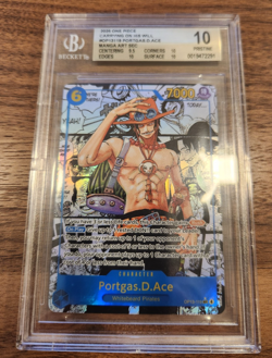 2025 One Piece Carrying on His Will OP13-119 Portgas D Ace Manga BGS 10 PRISTINE - Image 4