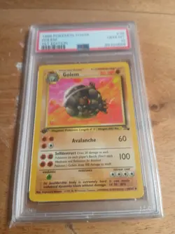 Pokemon Card 1st Edition Fossil # 36 Golem PSA 10 GEM MINT 1999 Vintage WOTC - Image 2