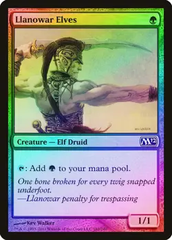 Llanowar Elves FOIL Magic 2012 / M12 PLD Green Common MAGIC MTG CARD ABUGames - Image 1