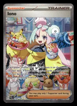 Iono 269/193 Special Illustration Rare Paldea Evolved Pokemon Card - Image 1