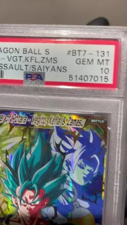 Vegito Power Of Potara Bt7-131 Scr Psa 10 Dragon Ball Super Card Game Bgs Cgc - Image 2