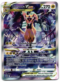 Zeraora VSTAR GG43/GG70 - Crown Zenith Galarian Gallery Pokemon TCG - NM Card - Image 1