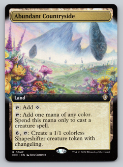 Abundant Countryside Extended Art- Lorwyn Eclipsed MTG - Image 1
