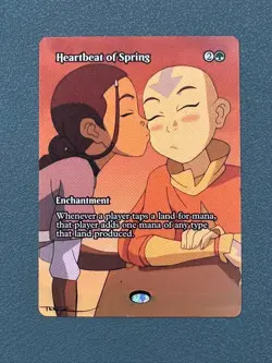 Heartbeat of Spring MTG Avatar The Last Airbender Hand Painted Altered Art Tentz - Image 1