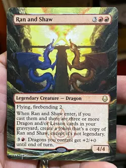Ran and Shaw MTG Avatar: The Last Airbender Hand Painted Full Altered Art Tentz - Image 2