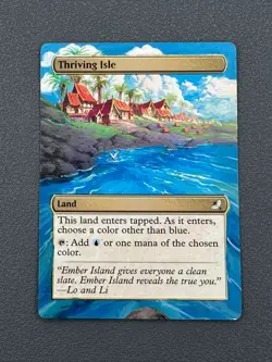 Thriving Isle MTG Avatar: The Last Airbender Eternal Hand Painted Altered Art v - Image 1