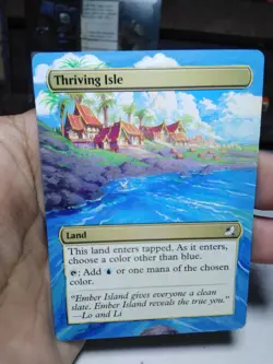 Thriving Isle MTG Avatar: The Last Airbender Eternal Hand Painted Altered Art v - Image 2