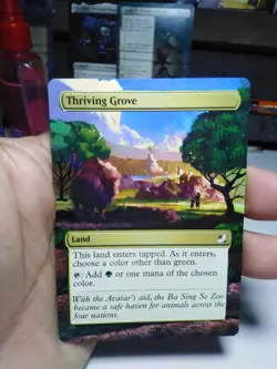 Thriving Grove MTG Avatar: The Last Airbender Eternal Hand Painted Altered Art v - Image 2