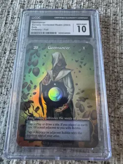 sorcery contested realm Beta Avatar Geomancer Foil Cgc 10 - Image 1