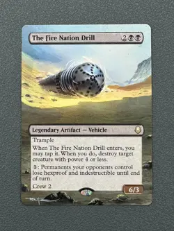 The Fire Nation Drill Avatar: The Last Airbender Hand Painted Altered Art Tentz - Image 1