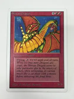 MTG Shivan Dragon - Unlimited Edition LP/MP 1993 Magic The Gathering - Image 3