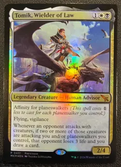 Tomik, Wielder of Law - Murders at Karlov Manor *Foil* English NM/M Pack Fresh! - Image 1