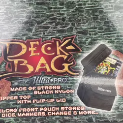 Vintage Ultra Pro Deck Bag Carrying Case Rare New Sealed In Box Black Storage - Image 2