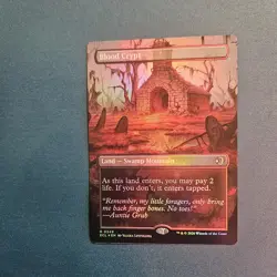 MTG Lorwyn Eclipsed REVERSIBLE SHOCKLANDS R Blood Crypt #0349 - Image 1