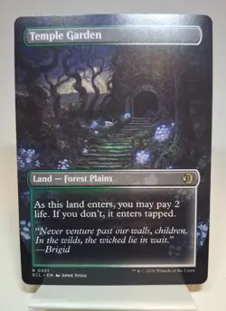 Temple Garden Borderless Reversible Lorywn Eclipsed MTG Magic the Gathering - Image 2